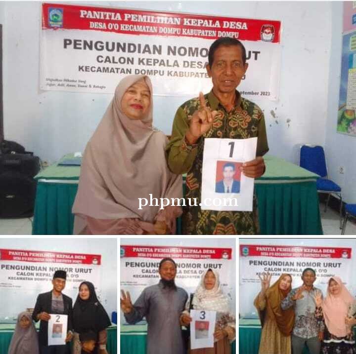 PENGUNDIAN NOMOR URUT CALON KEPALA DESA O,O